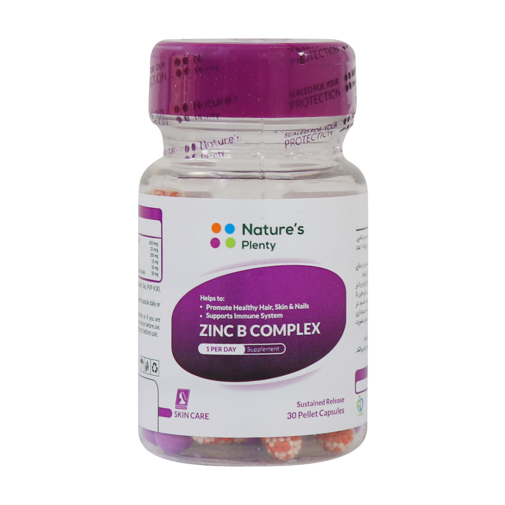 کپسول زینک ب کمپلکس نیچرز پلنتی 30 ع